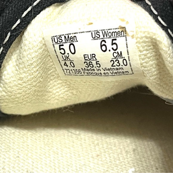 Vans Checkered Black and White Unisex Shoes Mens 5  Women’s 6.5 - Picture 8 of 8